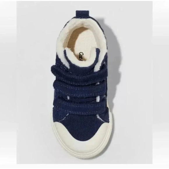 Cat & Jack Toddler Boy's Roman Slip-On Corduroy Sneakers- Navy size 7 - Picture 3 of 7